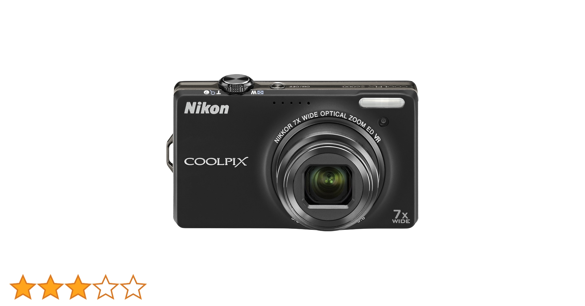 【中古品】デジカメ ニコン COOLPIX S6000 ブラック Nikon ニコン COOLPIX S6000 コンパクトデジタルカメラ ノーブル